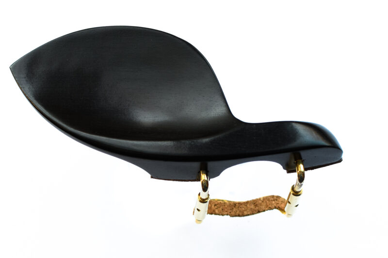 Guarneri Style Violin Chinrest - Gold Fittings